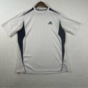 Adidas Men's White and Black Sports Shirt size Medium